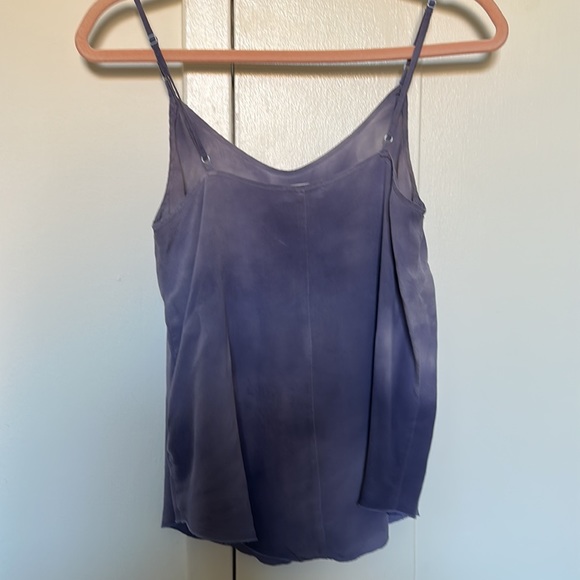 EUC Aritzia Wilfred Purple Silk Tie Dye Tank Top - Picture 2 of 4